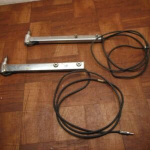 84-87 honda goldwing 1200 ANTENNA MOUNT FENDER BRACKET CABLE SET PAIR