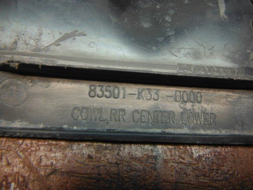 honda 15-18 cb300f 15-19 cbr300r BLACK OEM PLASTIC CENTER REAR BACK TAIL FAIRING - Image 7