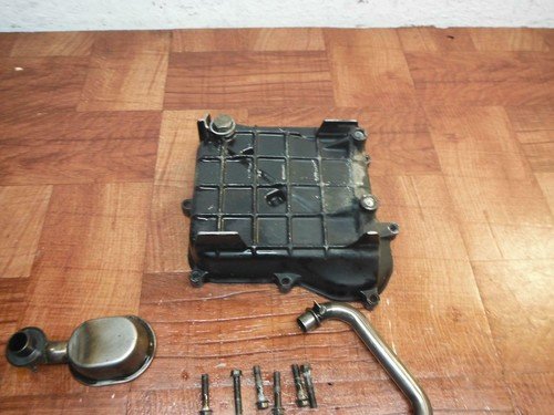 honda 84-85 interceptor 500 v30 magna ENGINE MOTOR OIL PAN COVER STRAINER 7Kmile - Image 3