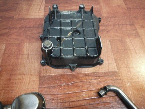 honda 84-85 interceptor 500 v30 magna ENGINE MOTOR OIL PAN COVER STRAINER 7Kmile - Image 4
