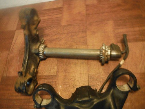 93-00 honda goldwing 1500 FRONT FORKS CLAMP LOWER TRIPLE TREE STEM - Image 11