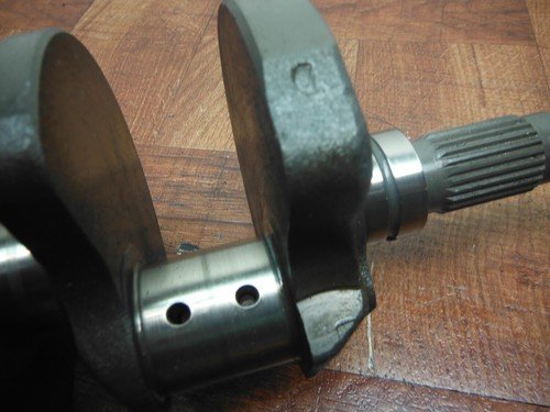 98-01 honda interceptor VFR 800 ENGINE MOTOR CRANKSHAFT CRANK SHAFT flywheel - Image 5