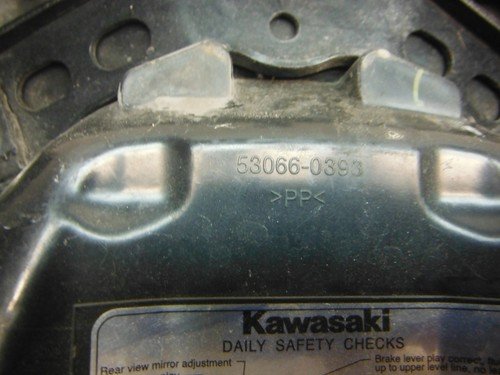 13-17 kawasaki ninja 300 FRONT DRIVERS SEAT PAD SADDLE PILLION 53066-0392-MA - Image 4