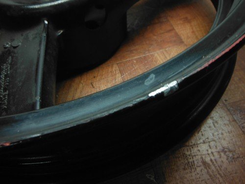 2008 2009 kawasaki EX500 EX ninja 500r REAR WHEEL BACK RIM W TIRE 41073-1474-18F - Image 3