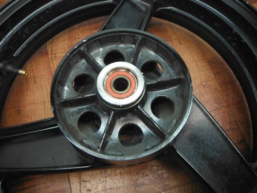 2008 2009 kawasaki EX500 EX ninja 500r REAR WHEEL BACK RIM W TIRE 41073-1474-18F - Image 7