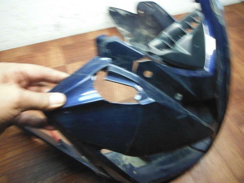 2007 yamaha fz1 FRONT UPPER NOSE FAIRING COWL SHROUD 3C3-Y283G-C0-P0 - Image 4