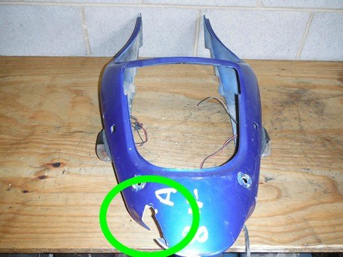 00 KAWASAKI ZX600 ZX6 NINJA ZX6R TAIL COWL BODY PANEL - Image 2