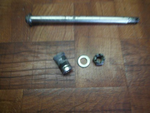 2007 KAWASAKI NINJA EX250 EX 250 R EX250R WHEEL AXLE BOLT AXEL Low 3K miles - Image 3
