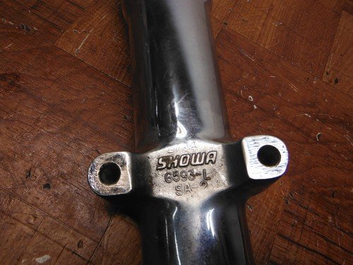2003 harley-davidson dyna LEFT FRONT FORK SHOCK SUSPENSION CHROME - Image 10