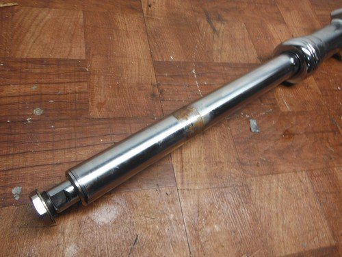 2003 harley-davidson dyna LEFT FRONT FORK SHOCK SUSPENSION CHROME - Image 12