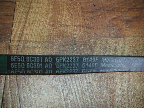 06-09 FORD FUSION MERCURY MILAN Serpentine Belt 2.3L - Image 3