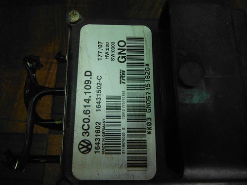 06-10 VW PASSAT ABS MODULE BRAKE PUMP ANTI LOCK 3C0614109D - Image 6