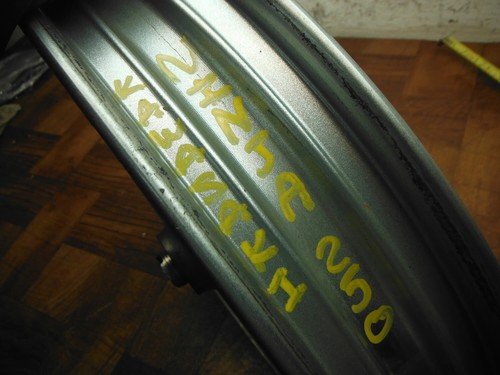 2007 kawasaki ninja 250r EX250F EX 250 REAR WHEEL RIM straight - Image 2