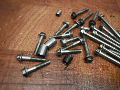 honda ENGINE BOLTS HARDWARE MOTOR SCREWS misc ASSY - Image 2