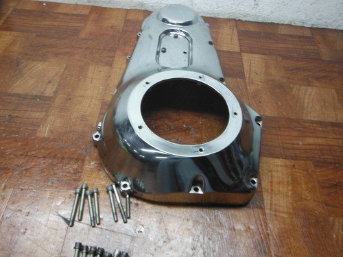 2003 harley-davidson dyna ENGINE MOTOR TRANSMISSION PRIMARY CHAIN COVER CHROME - Image 5