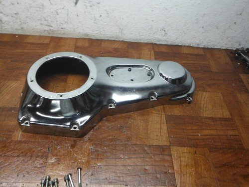 2003 harley-davidson dyna ENGINE MOTOR TRANSMISSION PRIMARY CHAIN COVER CHROME - Image 7