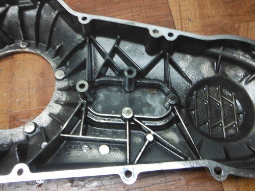 2003 harley-davidson dyna ENGINE MOTOR TRANSMISSION PRIMARY CHAIN COVER CHROME - Image 13