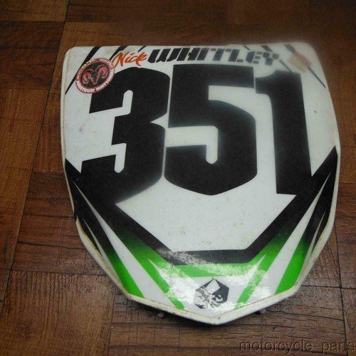 kawasaki 2012 kx450 09-12 kx450f AFTERMARKET FRONT PLATE NUMBER COVER FAIRING