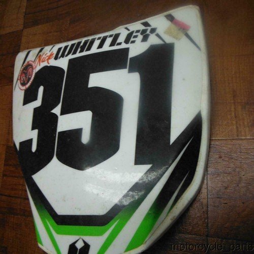 kawasaki 2012 kx450 09-12 kx450f AFTERMARKET FRONT PLATE NUMBER COVER FAIRING - Image 3