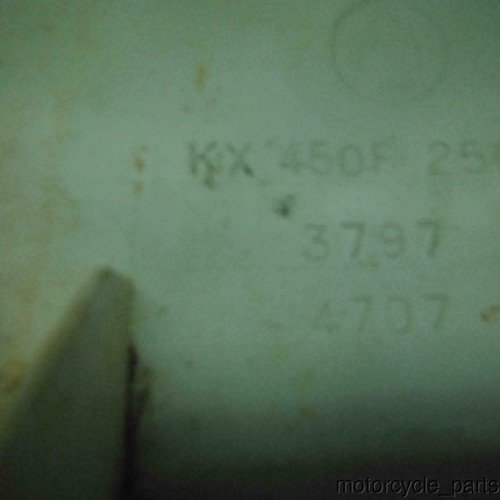 kawasaki 2012 kx450 09-12 kx450f AFTERMARKET FRONT PLATE NUMBER COVER FAIRING - Image 6